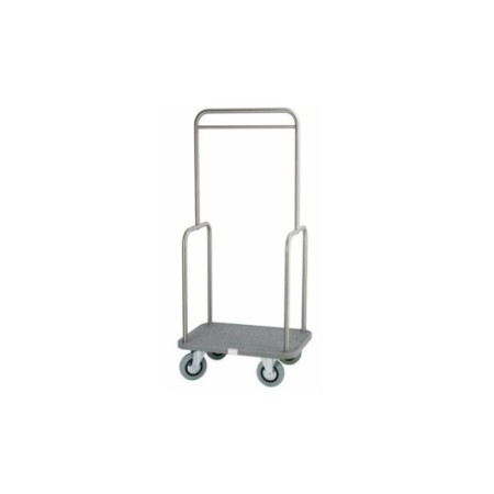 Carro maletero grande con perchero de acero.