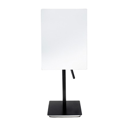 Espejo cuadrado de tres aumentos de sobre mesa acabado brillante. 2