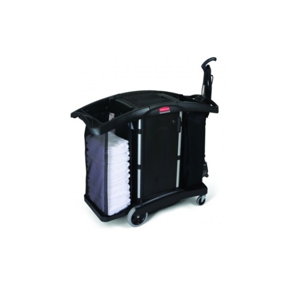 Carro de camarera compacto con dos asas.