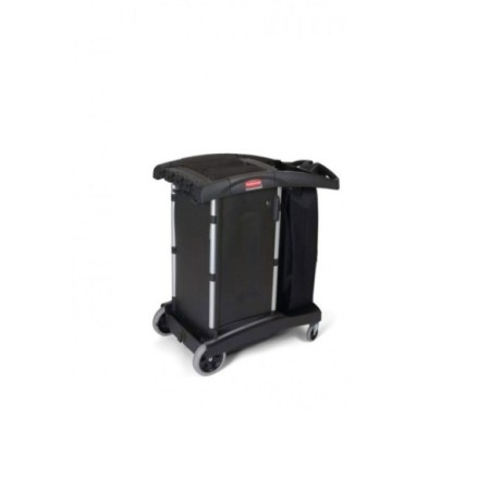 Carro de camarera compacto con una asa.