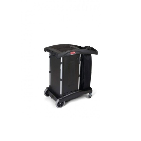 Carro de camarera compacto con una asa.