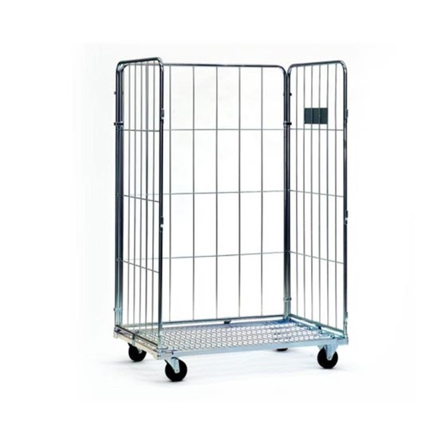 Carro multiusos jaula galvanizado | Transporte textil y suministros