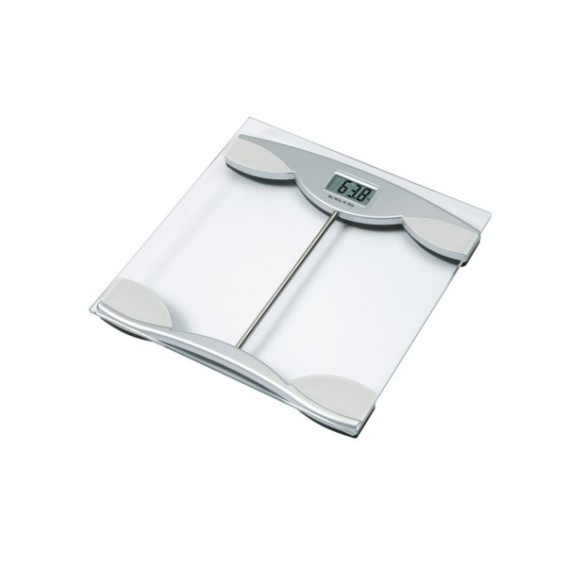 Báscula electrónica con embellecedor en plástico inyectado.