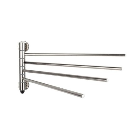 Tendedor de 4 barras de acero inox acabado brillo.