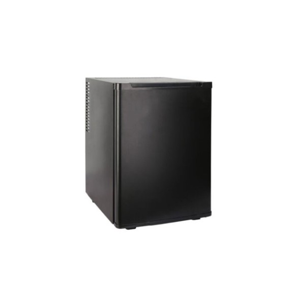 Minibar negro con puerta sólida de 40L.