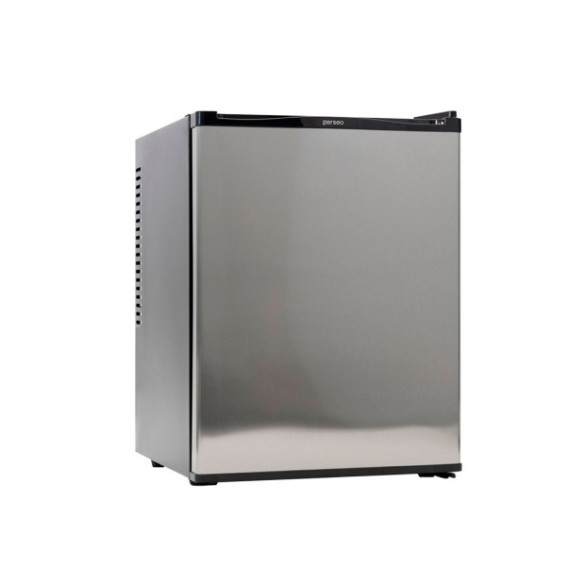 Minibar en acabado de acero inoxidable de 33L.