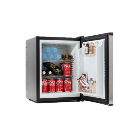 Minibar en acabado de acero inoxidable de 33L. 2