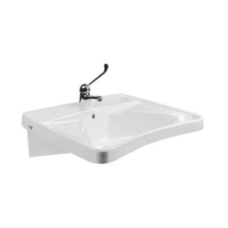 Lavabo de ménsula fija.