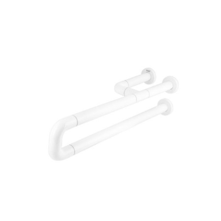 Barra fija de nylon fabricada en aluminio de 800mm y posición derecha.