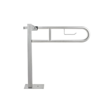 Barra de ayuda abatible con giro vertical y freno progresivo acabado satinado. 2