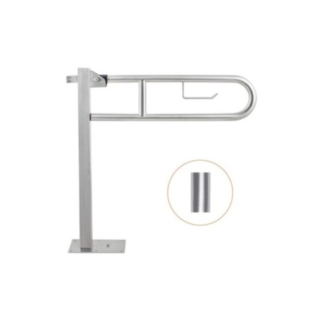 Barra de ayuda abatible con giro vertical y freno progresivo acabado satinado. 2