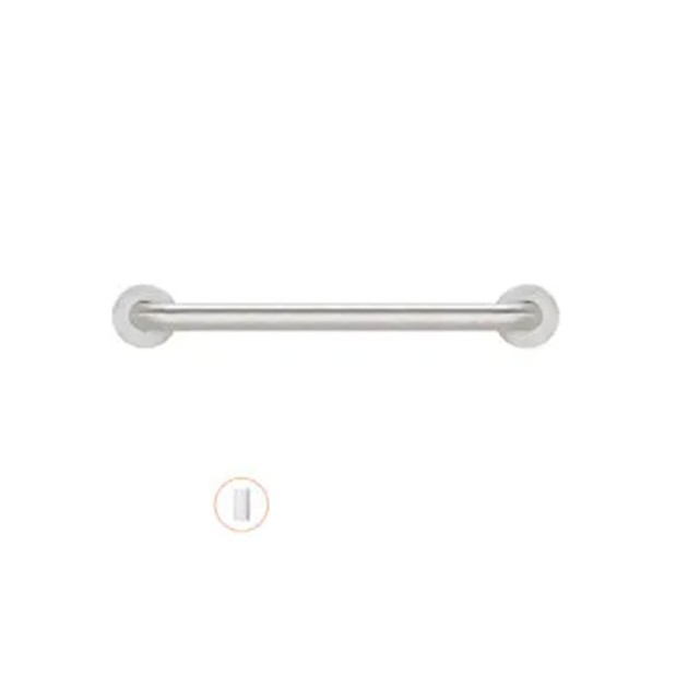 Barra de ayuda con dos puntos de apoyo de 750 mm acabado epoxi blanco.