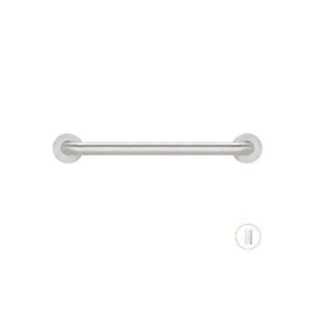 Barra de ayuda con dos puntos de apoyo de 750 mm acabado satinado. 2