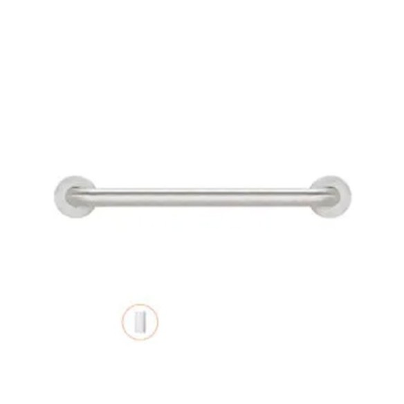 Barra de ayuda con dos puntos de apoyo de 900 mm acabado epoxi blanco.