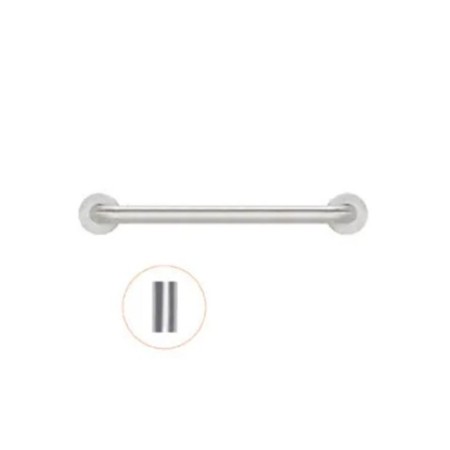 Barra de ayuda con dos puntos de apoyo de 1200 mm acabado satinado. 2