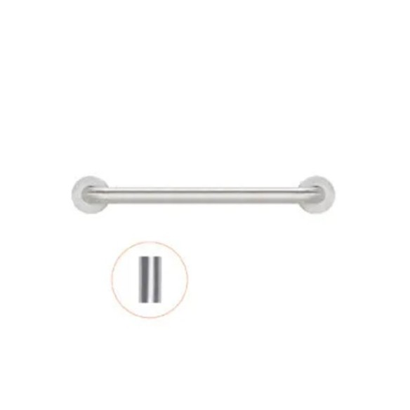 Barra de ayuda con dos puntos de apoyo de 1200 mm acabado brillante.