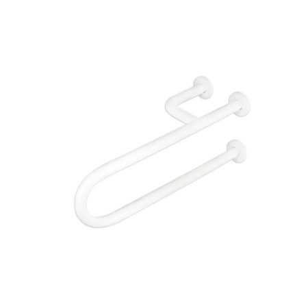 Barra fija de 800 mm con tres puntos de anclaje y posición derecha con acabado satinado. 2