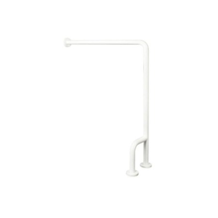 Barra en ángulo pared-suelo posición derecha en acabado satinado. 2