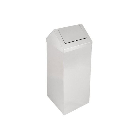 Papelera de gran capacidad 90l acabado satinado.