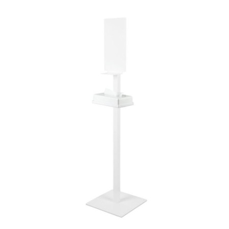 Estación de desinfección de suelo con bandeja de color negro mate. 2