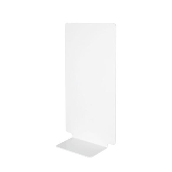 Estación de desinfección de pared sin visor blanco.