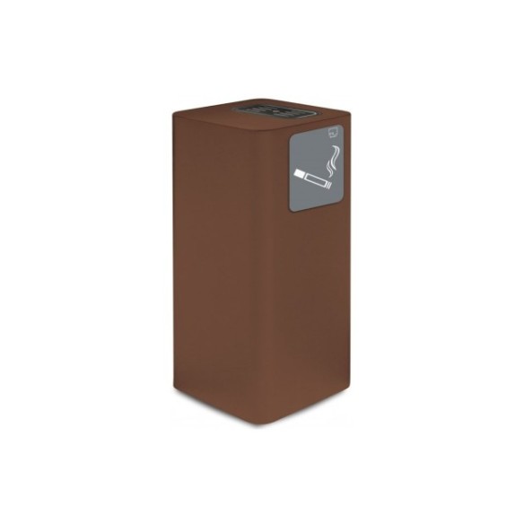 Cenicero pure 50l de acero inoxidable acabado corten.