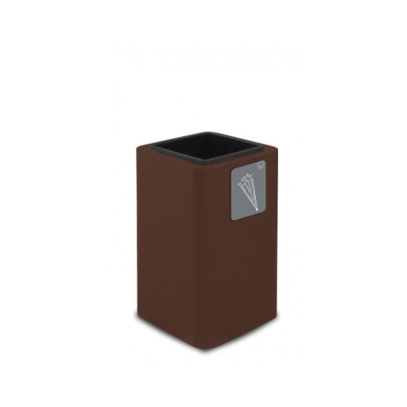 Paragüero pure con recipiente interior acero pintado corten.