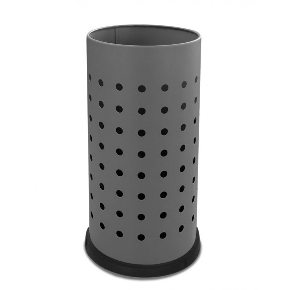 Paragüero perforado con depósito interior 21 litors gris.