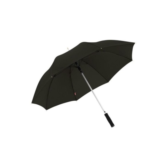 Paraguas negro con capota y mango ergonómico de EVa.