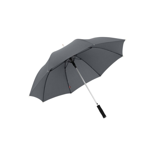 Paraguas gris con capota y mango ergonómico de EVa.